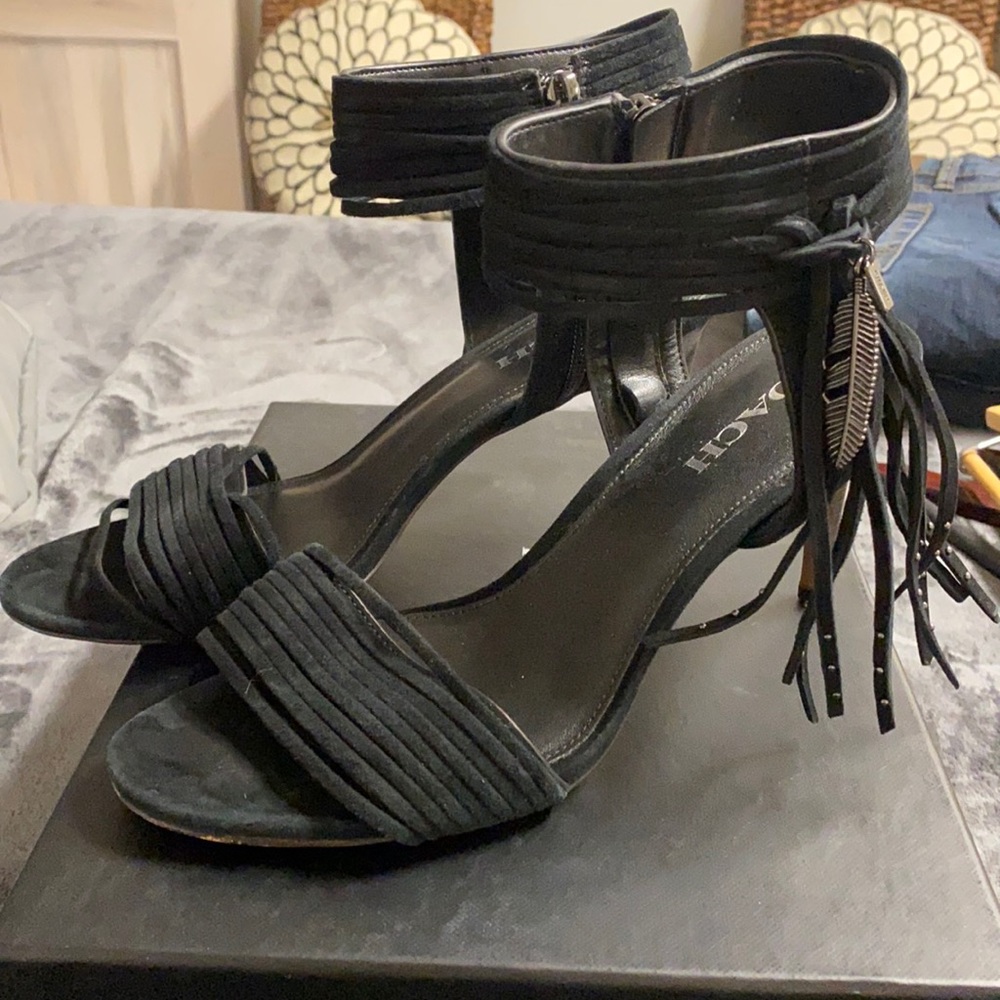 Coach suede heels